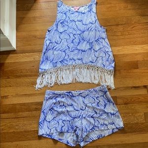 Lilly Pulitzer tank and short set
